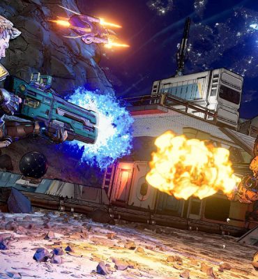A Fighter Attacks His Enemy With Shooting Gun - Borderland 3 Game.